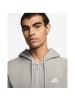 Nike Sweatshirt con capucha in DK GREY HEATHER/LT SMOKE GREY/WHITE