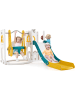 COSTWAY Kinder Rutsche mit Klettergerüst & Schaukel in Gelb