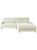 Beliani Ecksofa MALOY in Weiß/Schwarz - (W) 272 x (H) 87 x (L) 189 cm linksseitig
