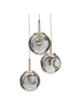 Beliani Pendelleuchten RALFES in Transparent/Messing - (W) 31 x (H) 121 x (L) 31 cm