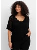 sheego by Joe Browns Strickjacke in schwarz