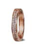 GoldDream 333 Rosegold - 8 Karat Damen Ringe 2-reihig Zirkonia Fingerring  56 (17,8)