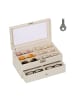relaxdays Brillenbox in Weiß - (B)33,5 x (H)15,5 x (T)19,5 cm