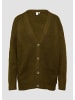 QS Strickjacke in 78W0_olivgrün