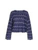 Albee Women Sweater in Navy Offwhite