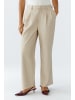 Oui Bundfaltenhose in light stone