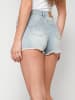 KOROSHI HOSE MINISHORT JEANS in blau