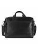 Jost Aarhus Aktentasche Leder 40 cm Laptopfach schwarz
