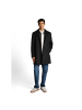 TOM TAILOR Denim Mantel in dark grey melange twill