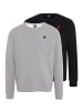 Polo Sylt Sweatshirt Basic in Grau / schwarz