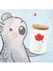 Mr. & Mrs. Panda Kaffeedose Blume Mohnblume ohne Spruch in Weiß
