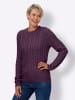 Sieh an! Langarm-Pullover in traube