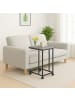 relaxdays Beistelltisch in Grau/ Schwarz - (B)50 x (H)68 x (T)35 cm
