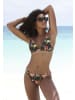 LASCANA Triangel-Bikini-Top in oliv bedruckt