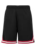 Urban Classics Mesh Shorts in blkredwht