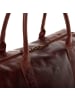 SID & VAIN Leder-Reisetasche Leder Weekender Unisex YALEZIP in braun