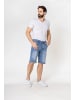 Nina Carter Shorts Denim Regular Fit Bleached Jeansshorts in Hellblau