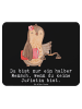 Mr. & Mrs. Panda Mouse Pad Juristin Herz mit Spruch in Schwarz