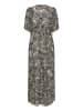 Kaffe Kleid KAisolde Regular fit in Feather Gray Leaf Print
