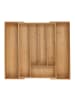 relaxdays Besteckkasten in Natur- (B)56 x (H)6 x (T)50 cm