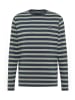 ELBSAND Langarm T-Shirt Noel in Midnight + Stone STRIPE
