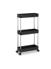 relaxdays Nischenwagen in Schwarz - (B)41,5 x (H)62 x (T)14,5 cm