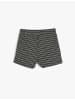 KOTON Shorts in Schwarz Gemustert