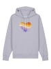 wat? Apparel Sweatshirt Rainbow Heart in Lavender