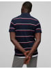 HECHTER PARIS Poloshirt Streifen-Polo Piquee in midnight blue