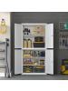 SONGMICS Aktenschrank Berend in Weiß - (B)80 x (H)180 x (T)40 cm