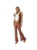 tectake Damenkostüm Hippie Weste und Hose Klassischer Hippie-Look: Braune Weste und Hose