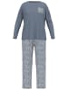 Tom Tailor Pyjama Sitia in blau-mittel-Allover