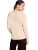 Zero  Feinstrickpullover mit Stehkragen in Dark Cream Melange