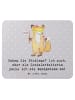 Mr. & Mrs. Panda Mouse Pad Sozialarbeiterin Probleme mit Spruch in Grau Pastell