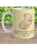 Mr. & Mrs. Panda Plastikbecher Capybara Wein mit Spruch in Gelb Pastell