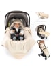 Zamboo Einschlagdecke Teddy - für Babyschale in beige