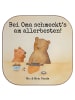 Mr. & Mrs. Panda Untersetzer Glas Oma Backen Design mit Spruch in Weiß