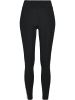Urban Classics Urban Classics Damen Ladies Color Block Leggings in black/white