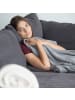 relaxdays 2x Kuscheldecke in Grau - (B)200 x (T)220 cm