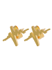 Adeliás Damen Ohrringe – Ohrstecker aus Edelstahl in gold