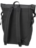 SANDQVIST Rolltop Rucksack Alfred Rolltop Backpack in Black/Black Webbing