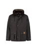 MGO leisure wear Brandon Waxjacket in Braun