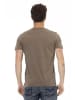 Trussardi Action Grau Braun Baumwolle Herren T-Shirt