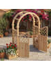 ABRIHOME Pflanzkübel in Braun Tanne mit Spalier Tor und Rankhilfe für Garten