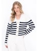 DreiMaster Maritim Women Cardigan in offwhite navy