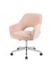 DUBI Möbel 2er-Set: Bürostuhl Mika-Ilvy in Rosa - (B)60 x (H)85 x  (T)65 cm