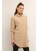 Kaffe Langarm - Hemd KAnaya Loose fit in Classic Sand