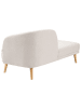 Beliani Chaiselongue TANLAY in Beige/Braun - (W) 74 x (H) 78 x (L) 153 cm