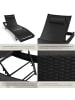 tectake Rattan Sonnenliege, abnehmbares Kopfkissen, 69 x 211 x 41 - 94 cm