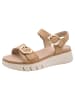 Tamaris WIDE FIT Sandale in CAMEL SUEDE